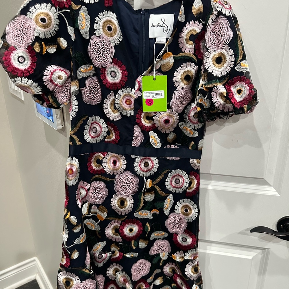 Sam Edelman Floral Dress - Black and Pink
